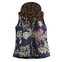 Algopix Similar Product 15 - Women Hooded Warm Vest Ladies Cotton