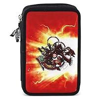 Algopix Similar Product 3 - Bakugan Coin Pouch Red Black Orange