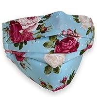 Algopix Similar Product 18 - Blue flower Face Mask  Face Mask 2