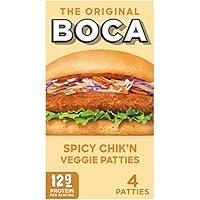 Algopix Similar Product 17 - BOCA Spicy Vegan Chikn Veggie Patties