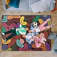 Algopix Similar Product 14 - Kids Rug Color Playmat Rugs  5x7 Ft