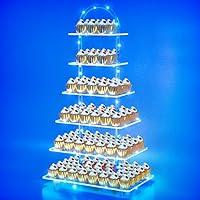 Algopix Similar Product 5 - Aseem 5Tier 6Tier Acrylic Cupcake