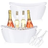 Algopix Similar Product 15 - Ice Buckets for Parties 2 PCS Acrylic