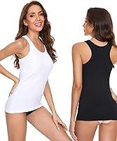 Algopix Similar Product 3 - Cotton Tank Top for Women with Built in