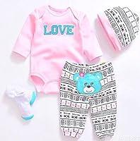 Algopix Similar Product 4 - Reborn Dolls Baby Clothes Pink Outfits