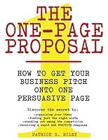 Algopix Similar Product 7 - The OnePage Proposal How to Get Your