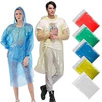 Algopix Similar Product 2 - Chyaya 5 Pack Disposable Rain Ponchos