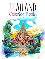 Algopix Similar Product 13 - Thailand Coloring Book 50 unique