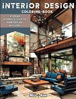 Algopix Similar Product 11 - Interior Design Coloring Book For