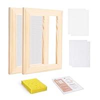 Algopix Similar Product 16 - Worown A6 Wooden Paper Making Screen