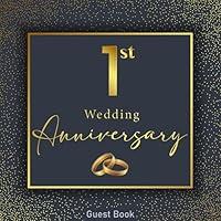 Algopix Similar Product 17 - 1st wedding anniversary guest book