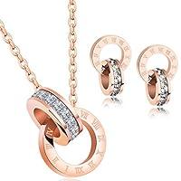 Algopix Similar Product 5 - Dainty Necklace for Women Roman Circle