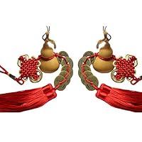 Algopix Similar Product 13 - 2PCS Wooden Hu Lu Gourd for Chinese