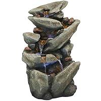 Algopix Similar Product 15 - Sunnydaze Streaming Tilted Rocks