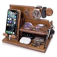 Algopix Similar Product 8 - TESLYAR Wood Phone Docking Station Ash