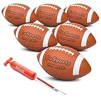 Algopix Similar Product 3 - GoSports Rubber Footballs  6 Pack of