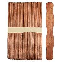 Algopix Similar Product 19 - 100 Sticks  Wavy 8 Inch Jumbo Wood Fan