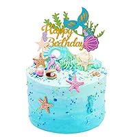 Algopix Similar Product 3 - SAKOLLA Glitter Mermaid Birthday Cake