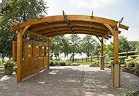 Algopix Similar Product 14 - Sonoma Arched Wood Pergola 16x16 Redwood