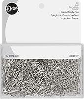 Algopix Similar Product 5 - Dritz Quilting 3032 Curved Safety Pins