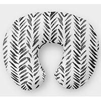 Algopix Similar Product 17 - Monochrome Nursing Pillow Slipcover