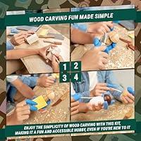  Wood Whittling Kit for Beginners Kids and Adults,Wood