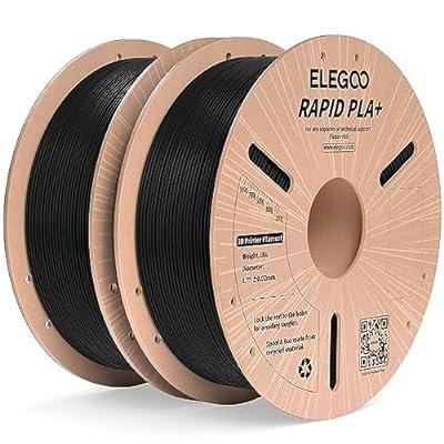 Best Deal for ELEGOO High Speed PLA+ Filament 1.75mm Black 2KG, Rapid PLA