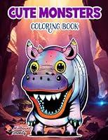 Algopix Similar Product 2 - Cute monsters coloring book A