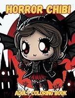 Algopix Similar Product 15 - Horror Chibi Adult Coloring Book  50