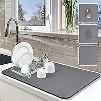 Algopix Similar Product 12 - Dish Drying Mat for Kitchen Counter