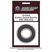 Algopix Similar Product 19 - 6x16x5 Rubber Sealed Bearing 696-2RS/D16