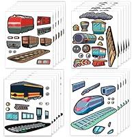 Algopix Similar Product 7 - 24 Make A Train Stickers for Kids  