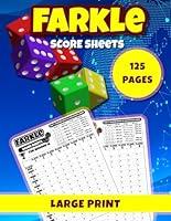 Algopix Similar Product 9 - Farkle Score Sheets Large Print Farkle