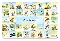 Algopix Similar Product 7 - Personalized Placemat for Kids Zoo