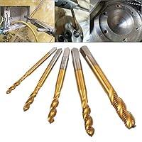 Algopix Similar Product 3 - HOHXEN 5pcs M3 M4 M5 M6 M8 HSS Titanium
