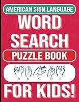 Algopix Similar Product 2 - ASL Word Search for Kids 65 Themed