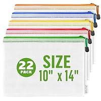 Algopix Similar Product 20 - 22 Pack Mesh Zipper Pouch Bags 10x14