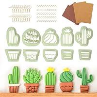 Algopix Similar Product 4 - Dacies Cactus Polymer Clay Cutters Set