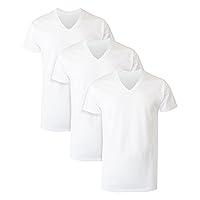 Algopix Similar Product 7 - Hanes mens Tagless Cotton Vneck 