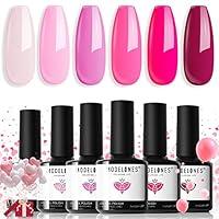 Algopix Similar Product 20 - modelones Gel Nail Polish Set 6 Colors