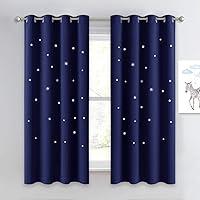 Algopix Similar Product 8 - NICETOWN Children Blue Blackout Curtain