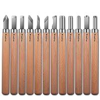 Algopix Similar Product 18 - Wood Carving Tools Preciva 12 Set SK2