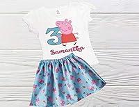 Algopix Similar Product 10 - P Pig birthday outfit Girl P Pig dress