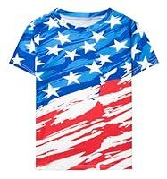 Algopix Similar Product 2 - Toddler Boys American Flag TShirt 4th