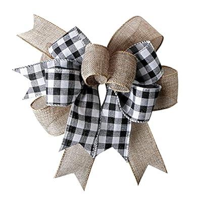 SIMISI RIBBON Burlap Bow for Wreath Valentine's Day Red Bows for