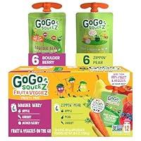 Algopix Similar Product 15 - GoGo squeeZ Fruit  veggieZ Applesauce