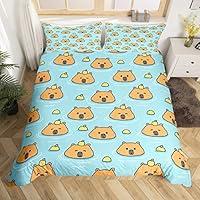 Algopix Similar Product 6 - Capybaras Bedding Duvet Cover Set Queen