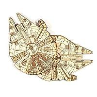 Algopix Similar Product 16 - MFalcon Coaster Set of 2 Raw Wood