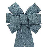 Algopix Similar Product 5 - Denim Rustic Wreath Bow  Package