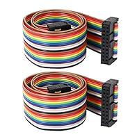 Algopix Similar Product 10 - uxcell 50cm 20 Pin 20 Way FF Connector